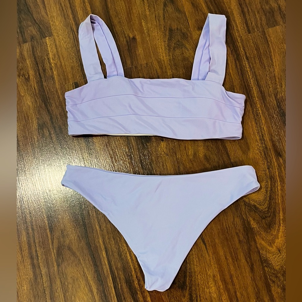 SHEIN Lilac Two-Piece Bikini Set